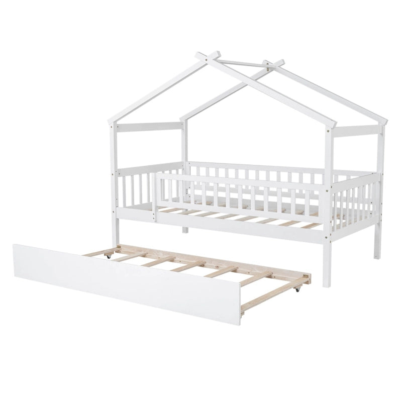 Lit cabane simple Twin avec lit gigogne