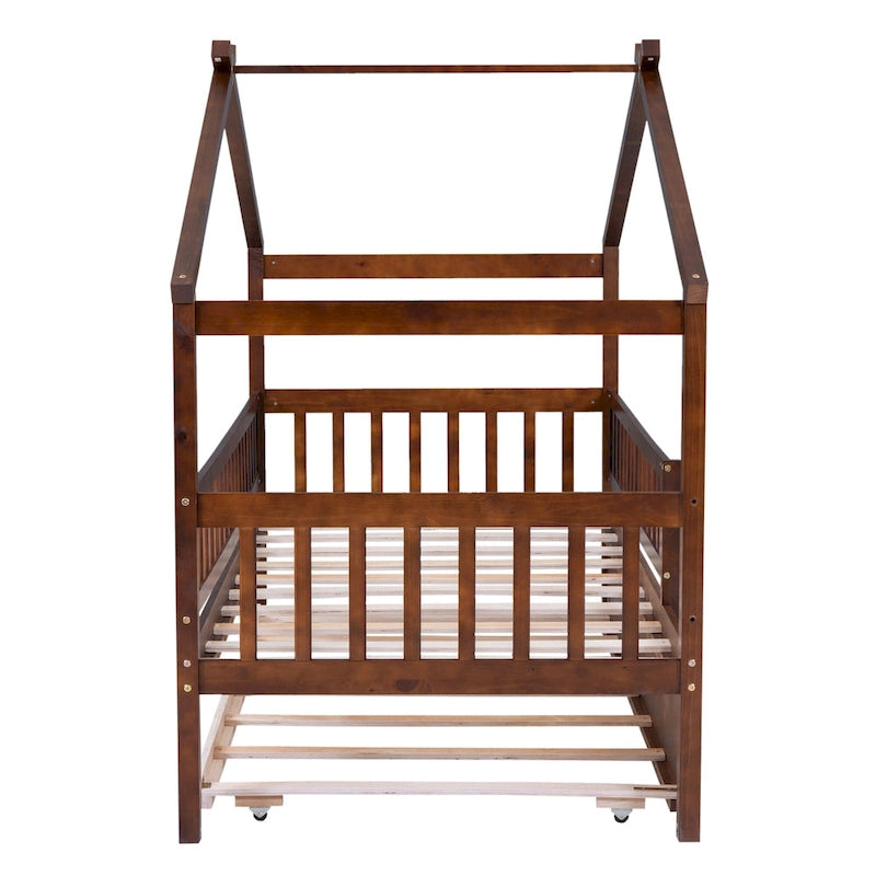 Lit cabane simple Twin avec lit gigogne