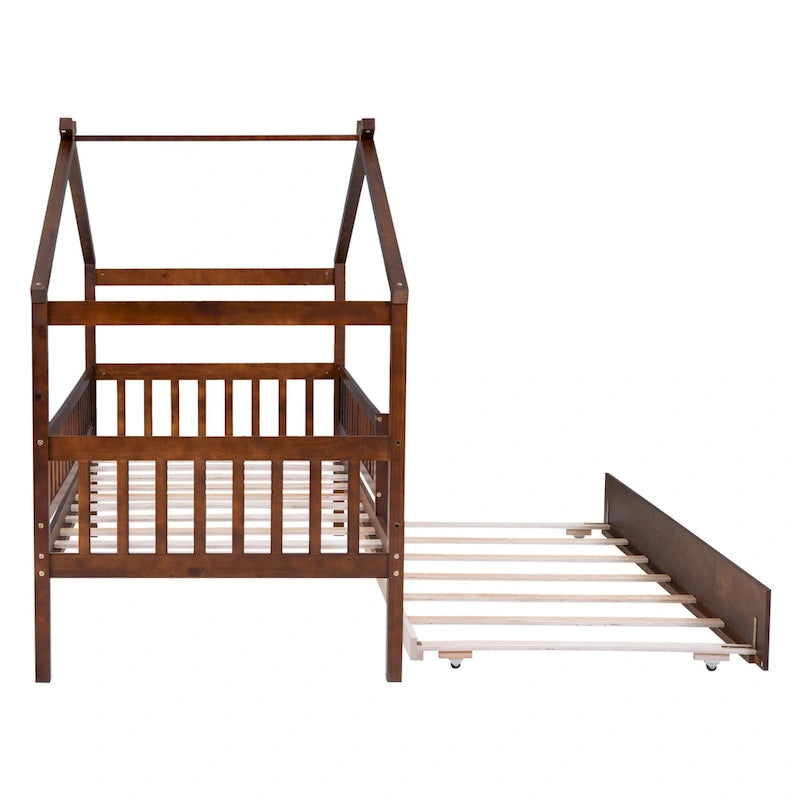 Lit cabane simple Twin avec lit gigogne