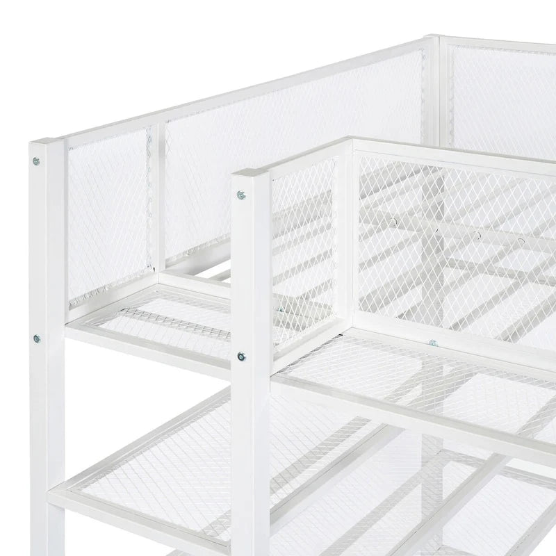 Lit mezzanine multifonctionnel style moderne pour lit une place avec rangement