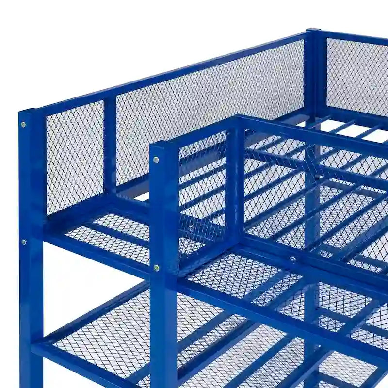Lit mezzanine multifonctionnel style moderne pour lit une place avec rangement